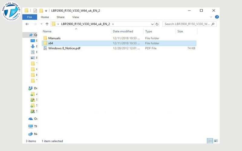 Mở file cài đặt